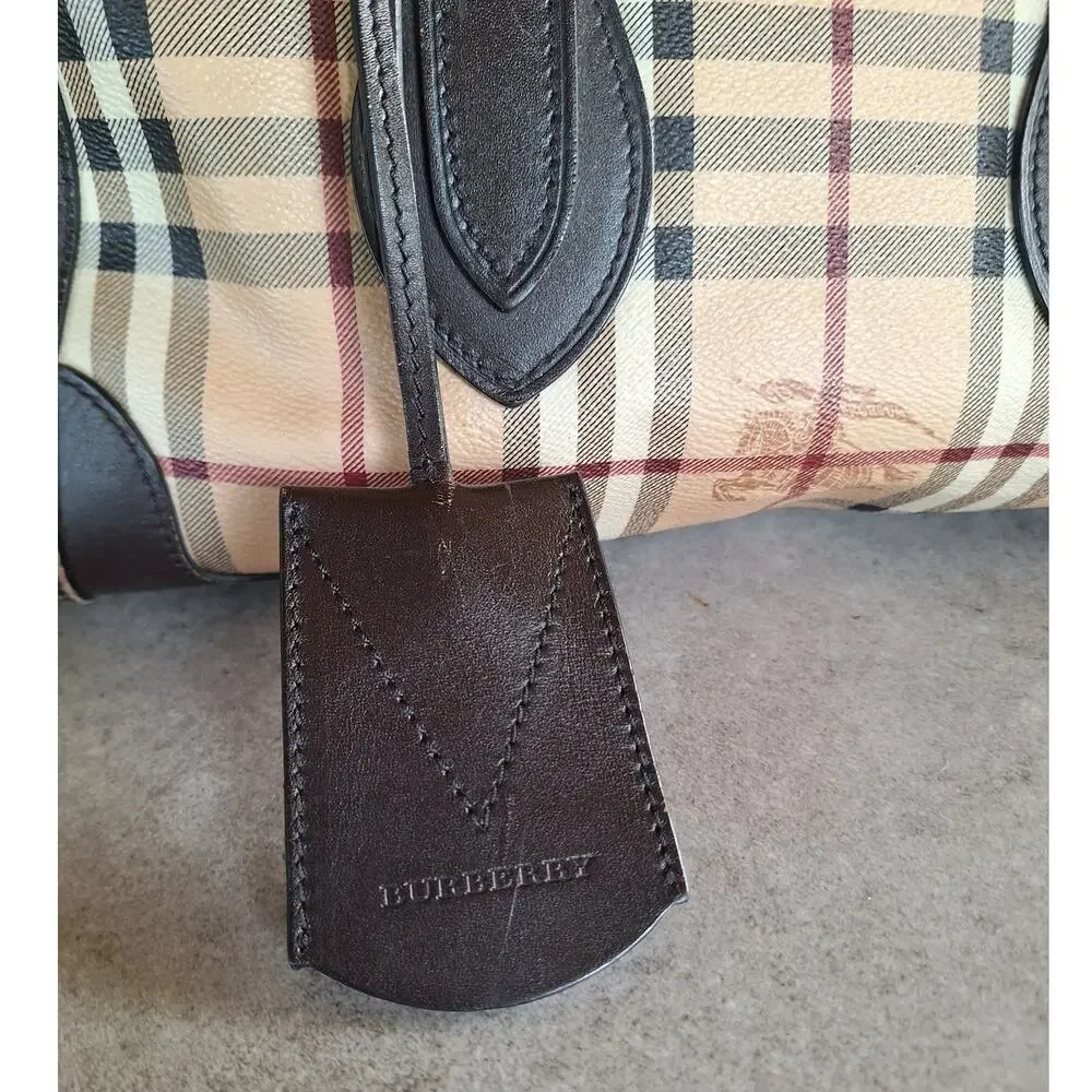 Burberry Haymarket Check Gladstone Bag crossbody satchel novacheck plaid cream